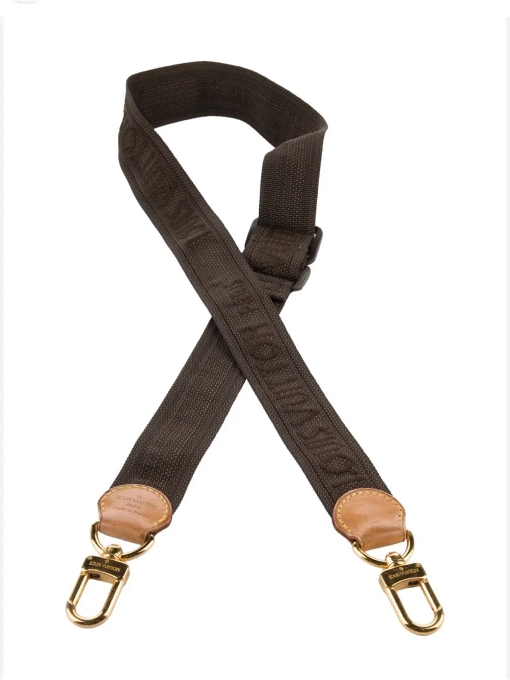 Louis Vuitton Adjustable Shoulder Strap – Brown Nylon & Vachetta Leather | 43”